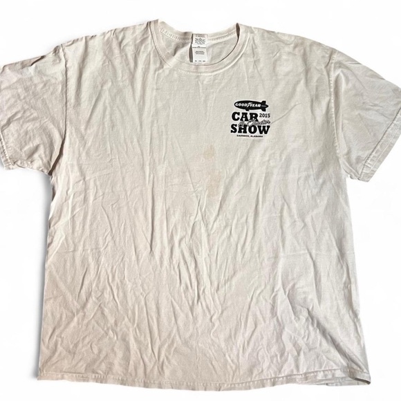 Men's Cream Car Show Tee - Picture 1 of 4